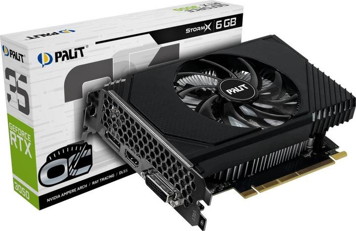 Productafbeelding Palit GeForce RTX 3050 StormX OC 6GB NVIDIA GDDR6 (6 GB, GDDR6)