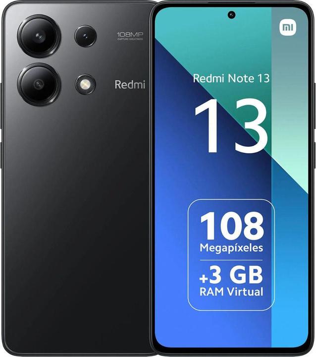 Xiaomi Redmi Note 13 (128 GB, Midnight Black, 6.67", Dual SIM, 4G)