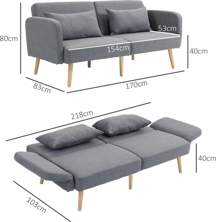Produktbild Jamb 3er Sofa Gästebett (3-Sitzer)