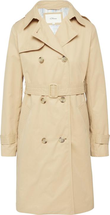 Actual product image S.Oliver Outdoor-Mantel Trenchcoat mit Streifen-Futter