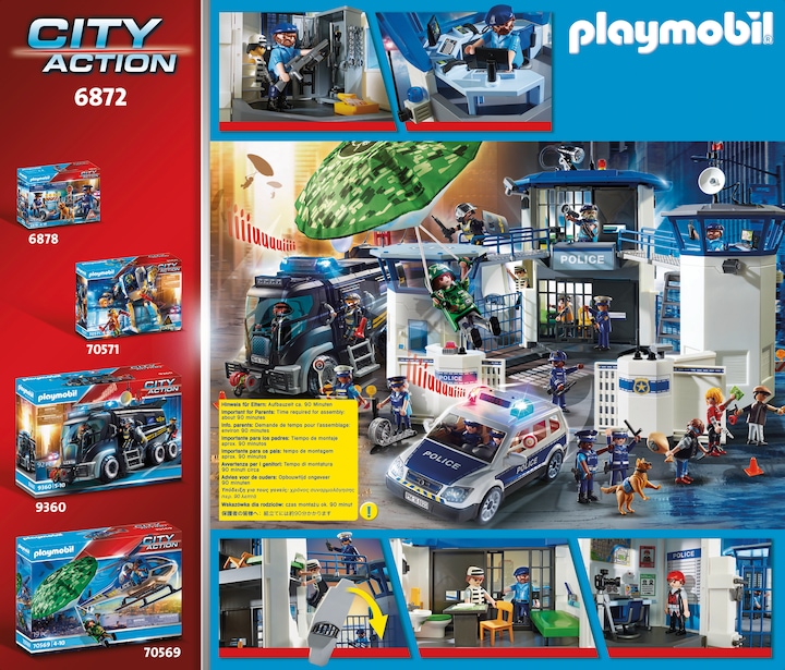 Produktbild Playmobil Polizei-Kommandozentrale mit Gefängnis (6872, Playmobil City Action)