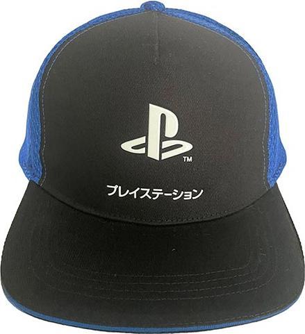 Heroes Inc Playstation - Casquette Snapback Bleu et Noir Logo Katakana