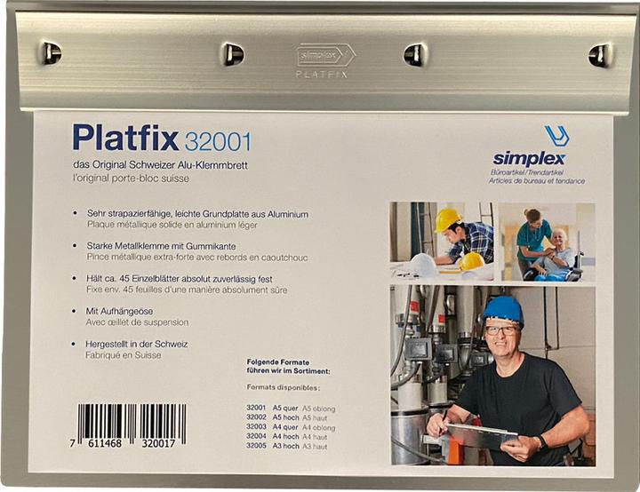 Produktbild Simplex Schreibplatte Platfix (23.5 x 18 cm)