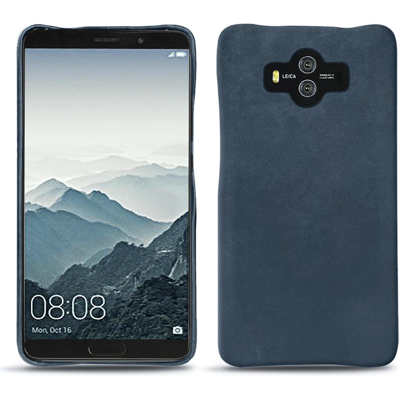 Noreve Lederschutzhülle (Huawei Mate 10), Smartphone Hülle, Blau