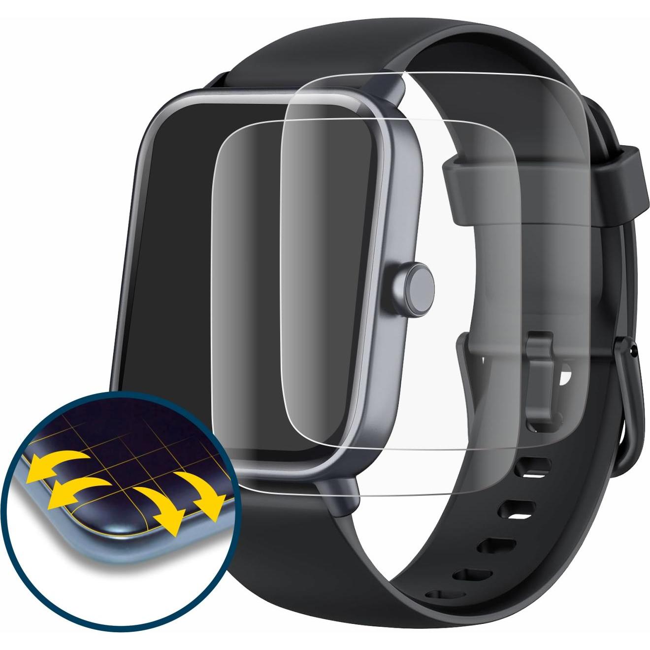 Thumbnail - BROTECT Full-Cover Displayschutz, Smartwatch Schutzfolie, Transparent
