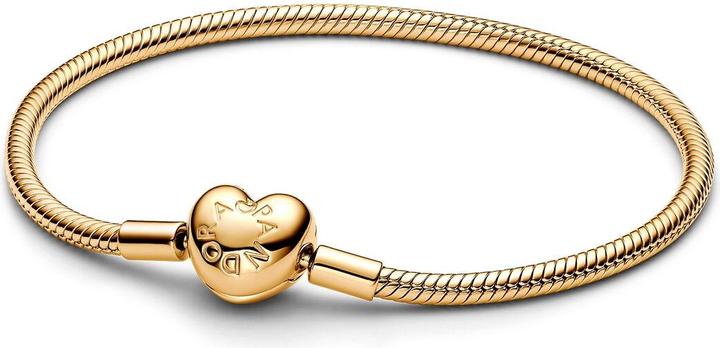 Pandora Moments Bracelet à maillons serpent avec fermoir coeur