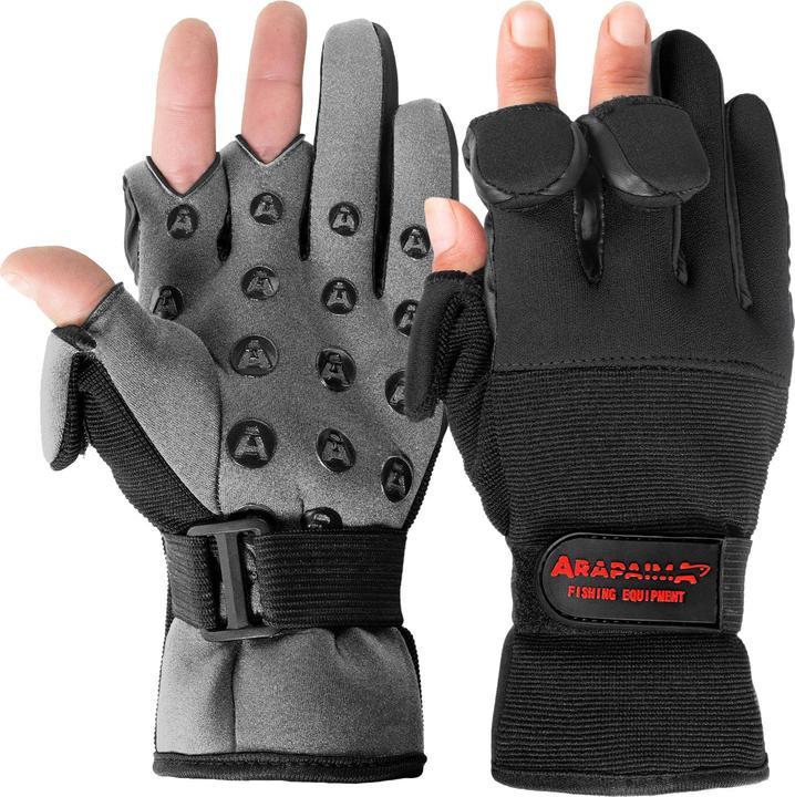 Actual product image Arapaima Fishing Equipment Neoprene Gloves (XXL)