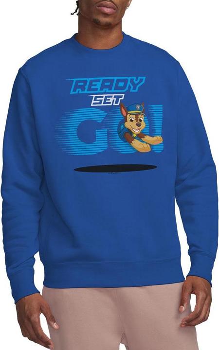 Actual product image Paw Patrol Unisex Adult Ready Set Go! Chase Sweatshirt (S)