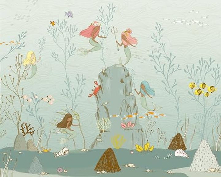 Komar Non-woven Into Adventure Mermaids 7-panel wallpaper 350 x 280 cm (350 x 280 cm)