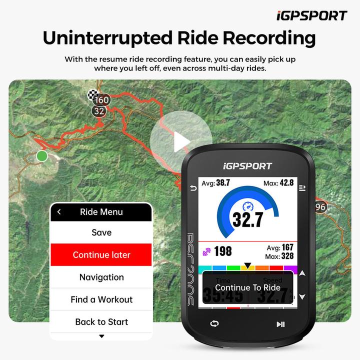 Actual product image iGPSport BSC200S GPS Cycling Computer