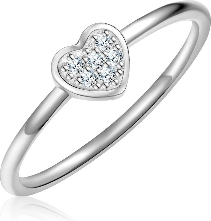 Immagine prodotto Glanzstücke München Anello da donna con cuore in argento - 34584 (56, 925 Argento)