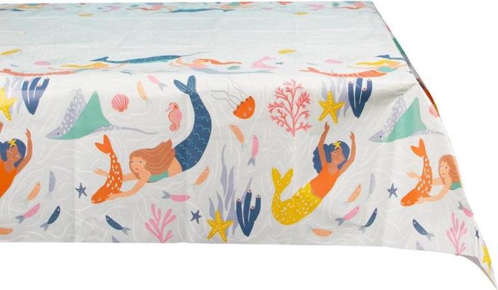 TALKING TABLES Paper tablecloth mermaid Make Waves (180 x 120 cm)