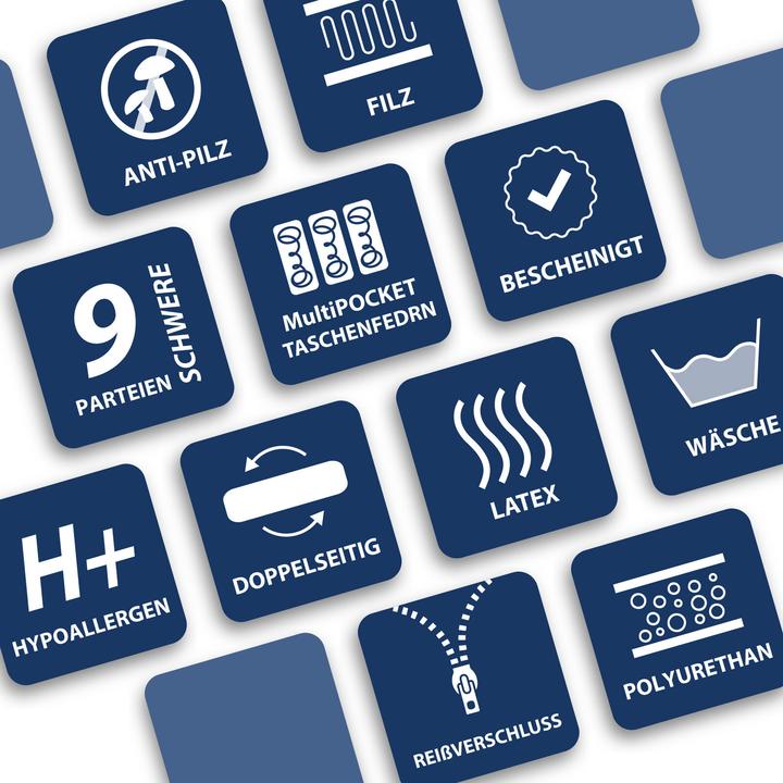 Produktbild Avetoe Matratze 160x200 RIMINI LATEX EXCLUSIVE 9 Zonen (160 x 200 cm)