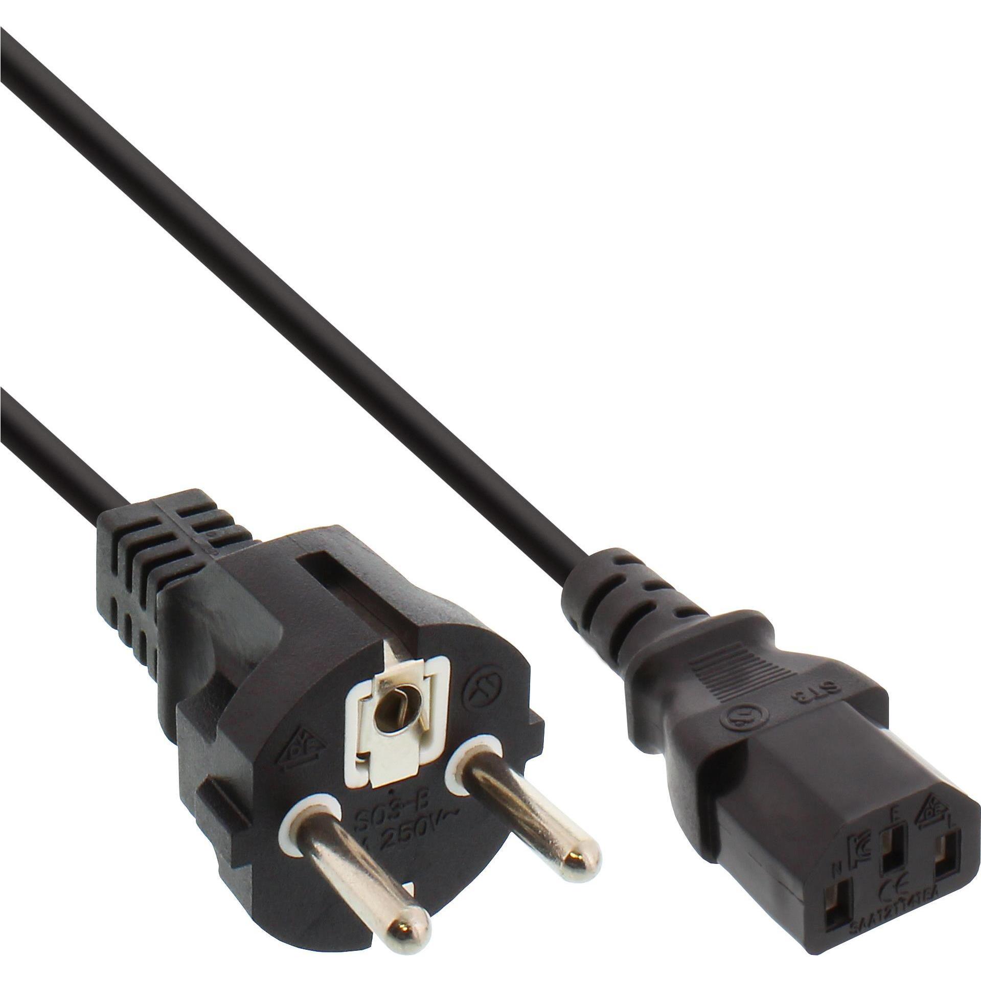 Thumbnail - InLine Netzkabel (0.50 m), Stromkabel