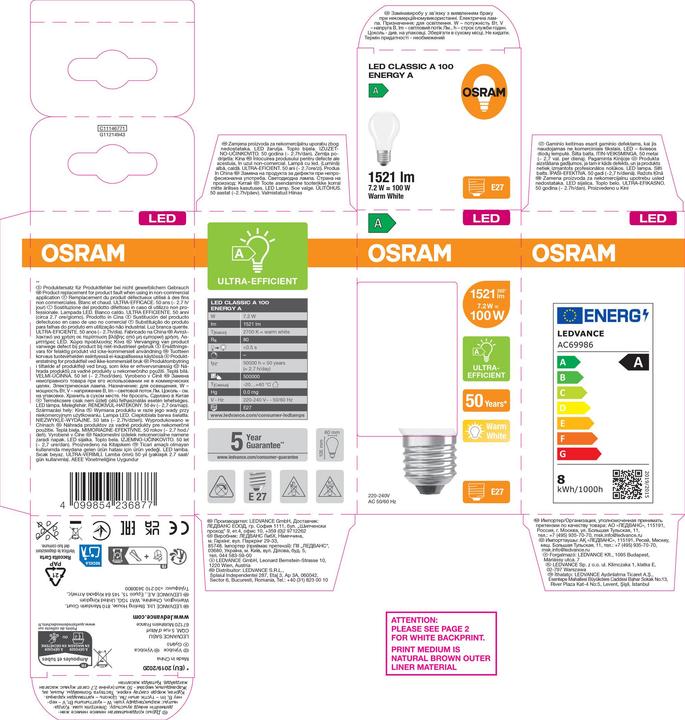 Produktbild Steffen LED Classic A (E27, 1521 lm, 1 x)