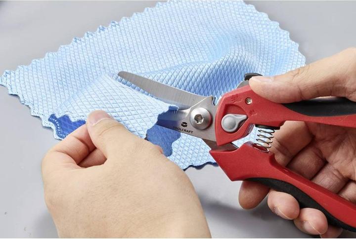 Productafbeelding Toolcraft TO-9625917 Universele schaar 205 mm rood, zwart (20.50 cm)