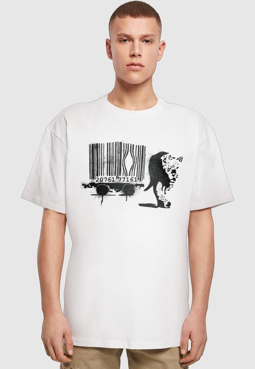 Produktbild Merchcode Brandalised - Barcode Leopard Heavy Oversize Tee - 189207 (3XL)