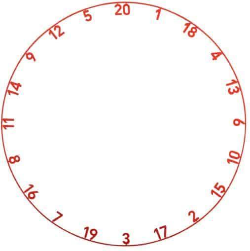 Immagine prodotto Precise180 Onepiece Zahlenring Inferno Red