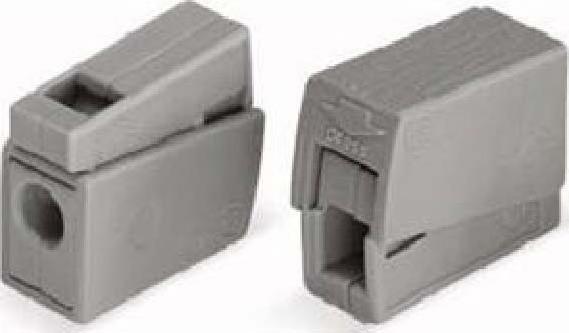 Image du produit Wago Pince lumineuse 0,5 - 2,5mm2 gris, PU 100 pcs.