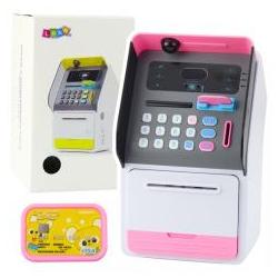 Lean Toys, Salvadanaio, Lean Atm Safe Spardose Pin-Karte Rosa