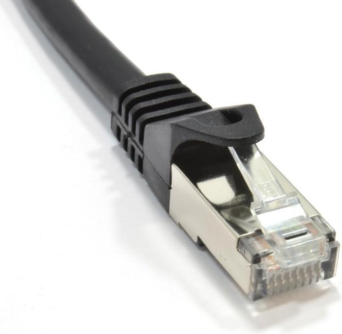 Actual product image Cables Direct 3m Cat6a Sstp-Lsoh Cable Black (3 m)