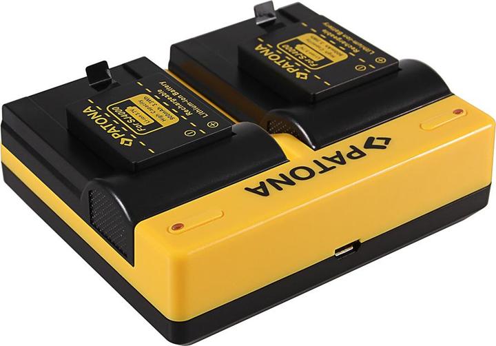 Actual product image Patona Dual charger for Qumox SupTig 3 SJ4000 SJ4000 SupTig3 SupTig 3 SJ4000 SupTig 3 incl. Micro-U (Camera battery charger)
