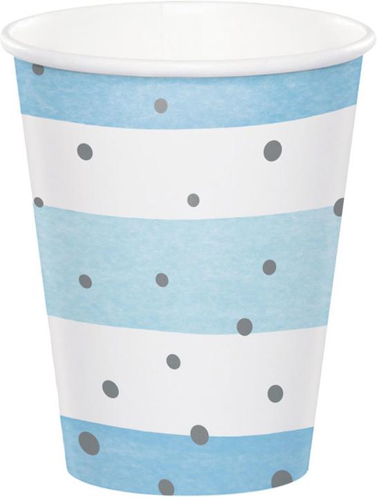 Image du produit Creative Party Gobelet bleu & argent Celebration (8 x)