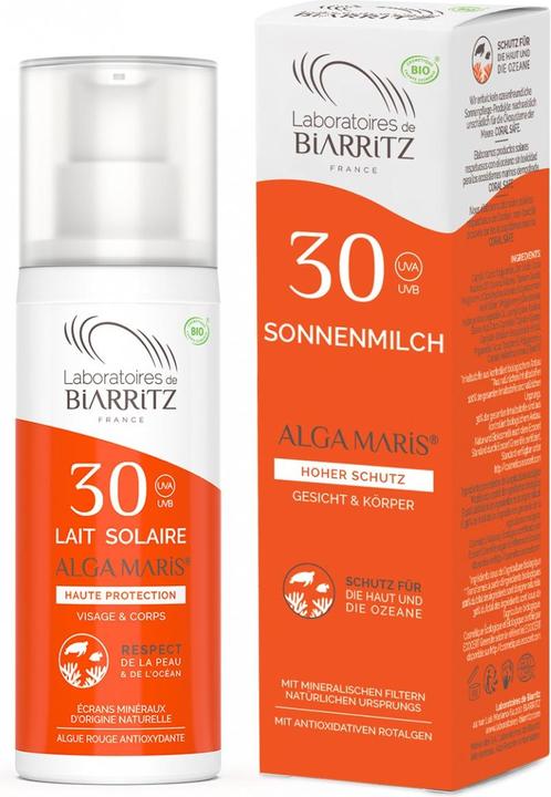 Image du produit Laboratoires de Biarritz Lait solaire visage et corps (Lait solaire, SPF 30, 100 ml, 151 g)