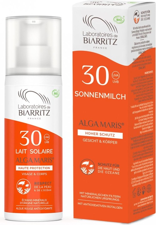 Immagine prodotto Laboratoires de Biarritz Latte solare viso e corpo (Latte solare, SPF 30, 100 ml, 151 g)