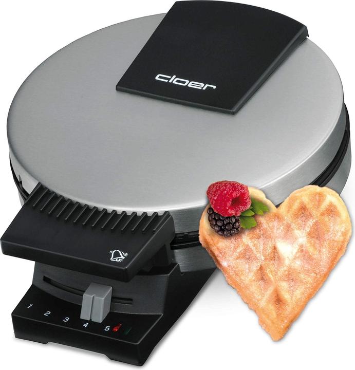 Produktbild Cloer Waffelgrösse 16 cm, mit Signalton Edelstahl