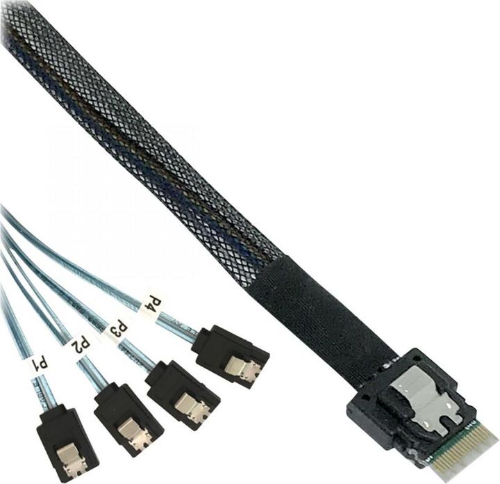Produktbild InLine Internes SAS-Kabel (50 cm, SATA)