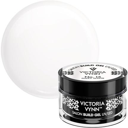 Actual product image Visconti Di Modrone Victoria Vynn Build Gel UV/LED Gel Builder Nails Building Extension No. 15 Milky White 50ml (Artificial nails, Milky white)