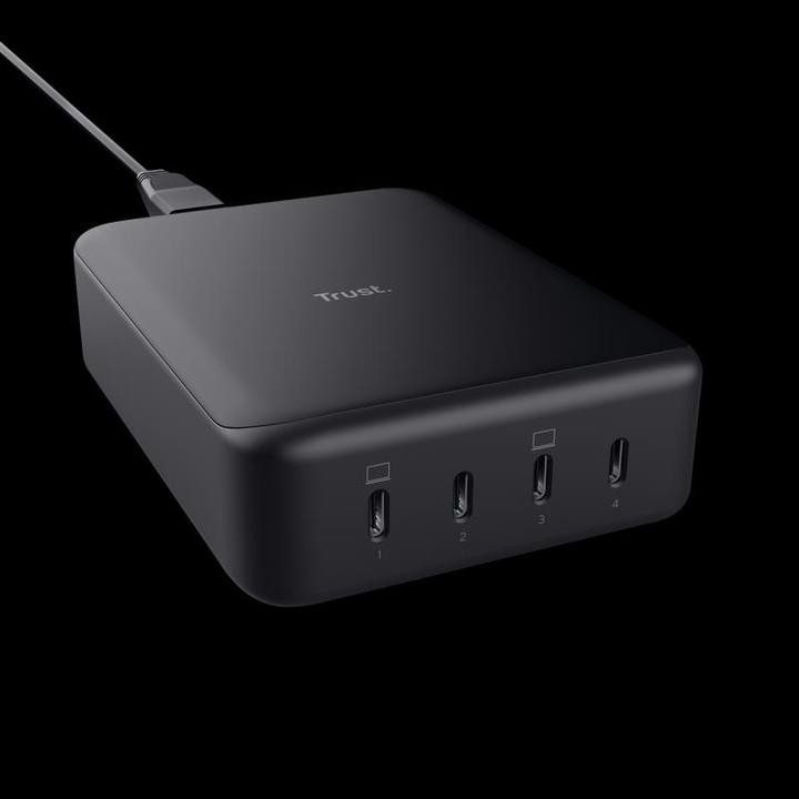 Productafbeelding Trust MAXO 240W 4-poorts USB-C-bureaulader (240 W, 4 ports)