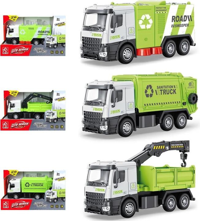 Trifox Müllwagen aus Metall mit MIX-Antrieb