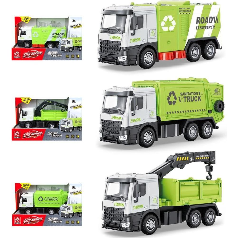 Trifox Müllwagen aus Metall mit MIX-Antrieb