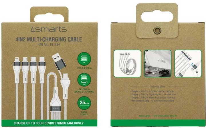 Actual product image 4smarts 4in2 (0.25 m, USB 2.0, 15 W)