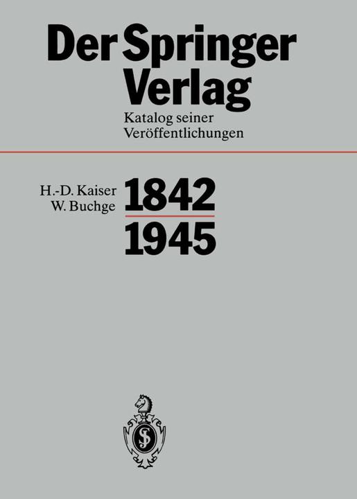 Produktbild Der Springer-Verlag (Deutsch, 2012)
