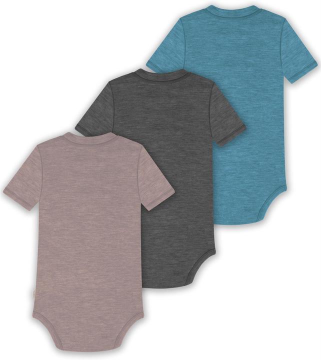 Produktbild Normani 3er Set Baby Merino Kurzarmbody „Tihoi" - 9323 (80)