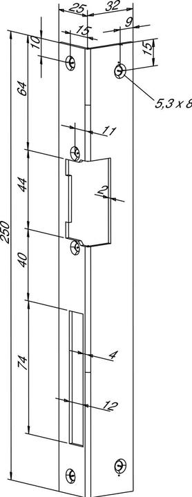 Produktbild effeff Winkelschliessbleche für Türöffner (Türgriff)