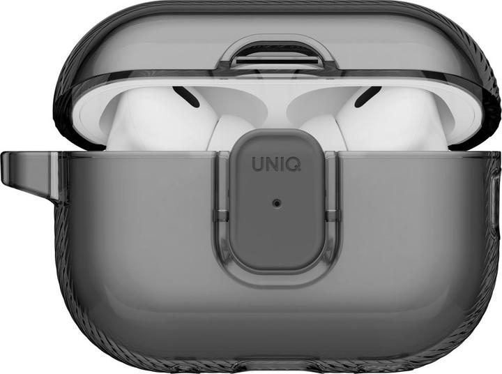 Actual product image Uniq Case Glase Pro for AirPods Pro 3 Lock Case smoke (Headphone sleeve)