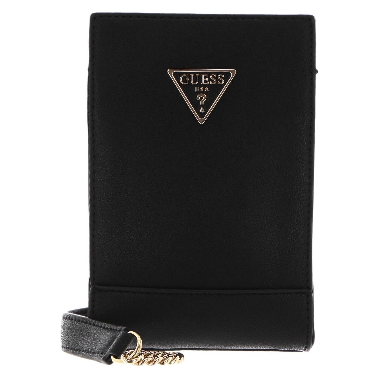 Guess, Damen, Handtasche, Noelle Chit Chat Phone Bag, Schwarz