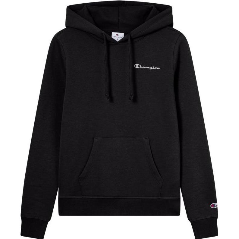 Champion, Donne, Felpa + Maglione, schwarzer Damen-Kapuzenpullover, Nero, (S)