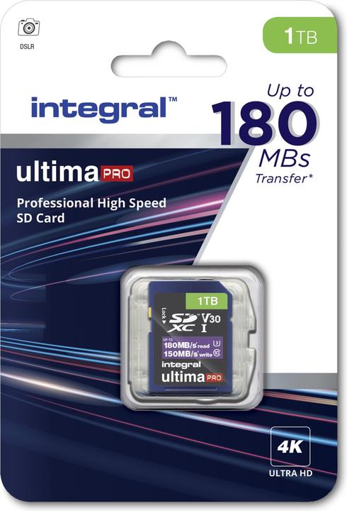 Produktbild SDXC-Card 1TB Classe 10 UHS-I V30 A2 R180/W150 MB/s (Neuheit) (1000 GB, SDXC, U3, UHS-I)