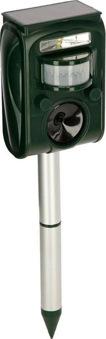 Actual product image Kerbl SonicFlash ultrasonic animal repeller, integrated solar panel