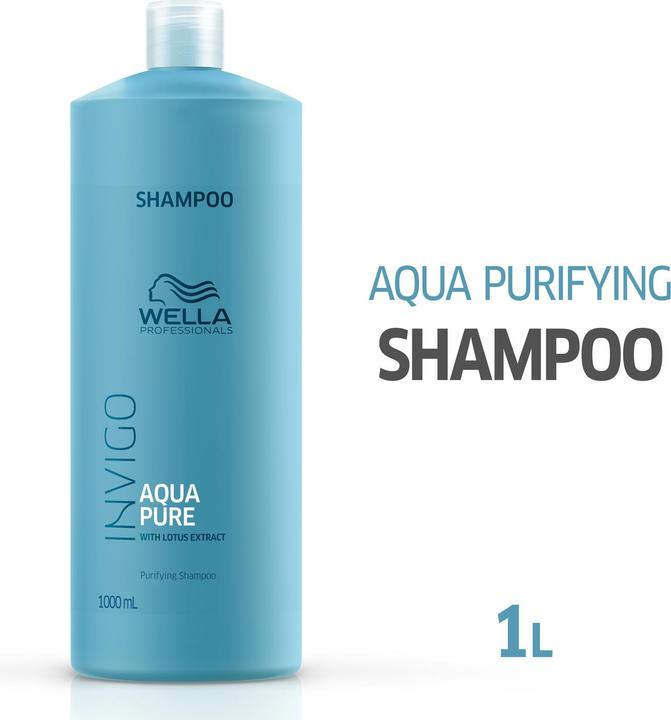Actual product image Wella INVIGO Balance Aqua Pure Shampoo (1000 ml, Liquid shampoo)