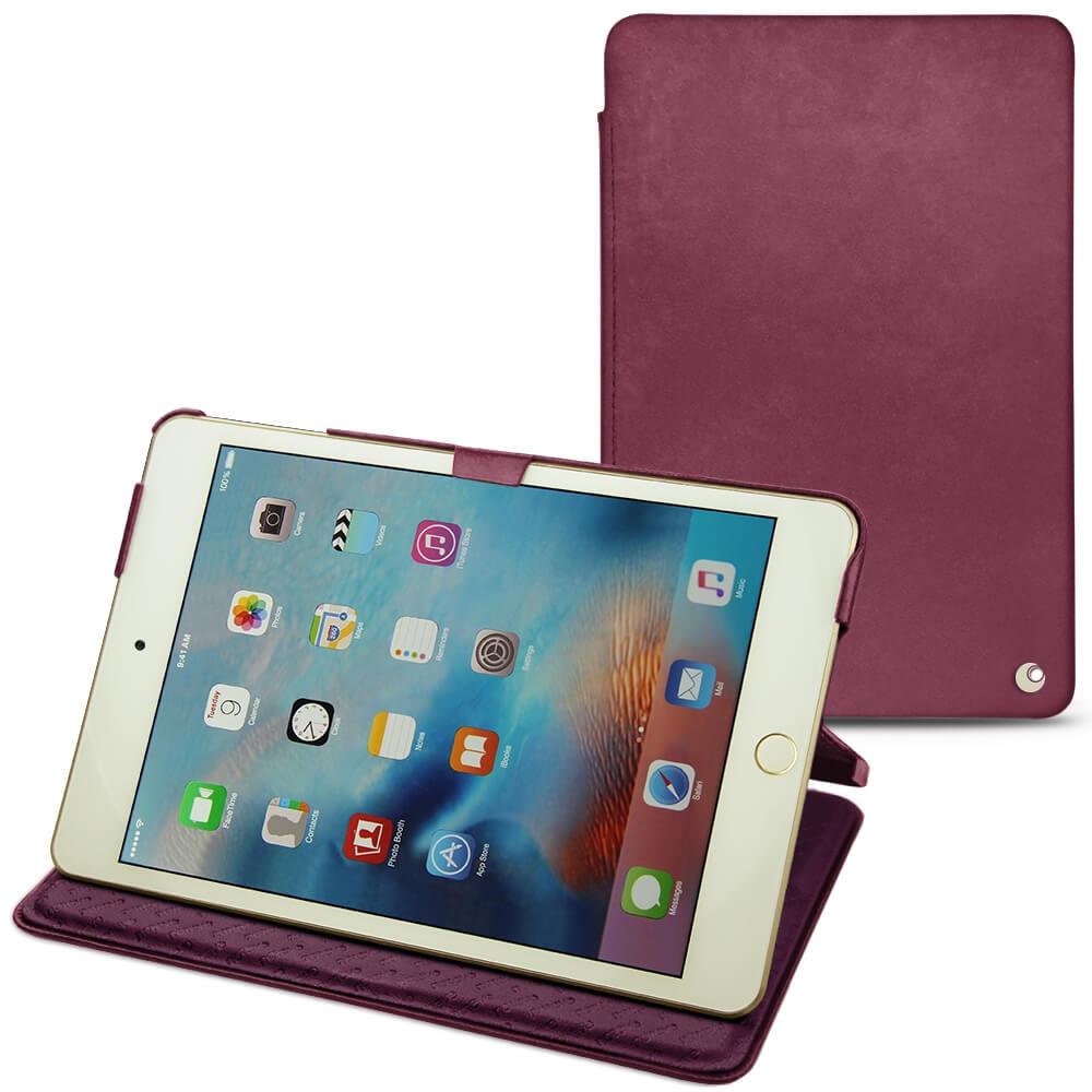 Noreve Lederschutzhülle horizontal (IPad Mini 4), Tablet Hülle, Violett
