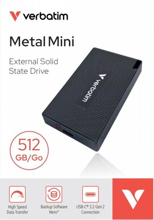Actual product image Verbatim Metal Mini (0.51 TB)