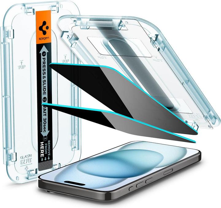 Actual product image Spigen Szk?O Hartowane Glas.Tr?Ez Fit? Iphone 15 Privacy