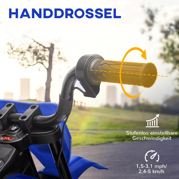 Produktbild Aiyaplay Elektromotorrad Kunststoff, Metall Blau (12 V)