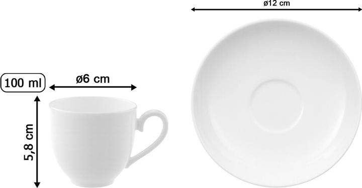 Produktbild Villeroy & Boch Mokka-/ Espressotasse mit Untertasse Royal (100 ml, 1 x)